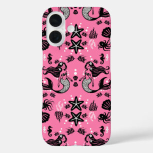 キッズ マーメイド ピンク iPhone 16ケース