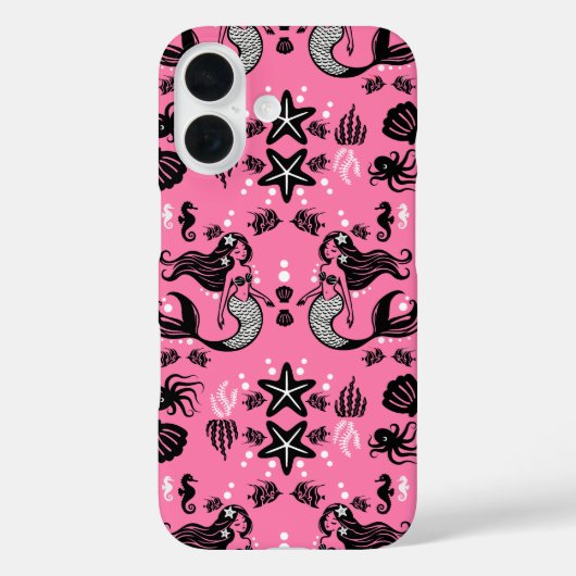 キッズ マーメイド ピンク Case-Mate iPhoneケース (裏面)