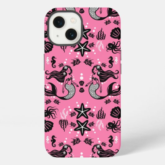 キッズ マーメイド ピンク iPhoneケース (裏面)