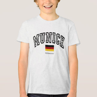 キッズ ミュンヘン ドイツ ヴィンテージ スクール トライブレンドTシャツ