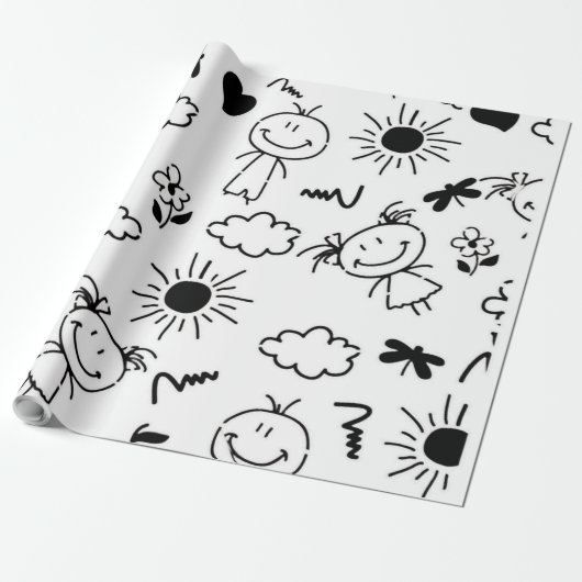 キッズ ラッピングペーパー (アンロールド)