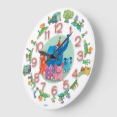 キッズ ラージ壁時計 (傾斜)