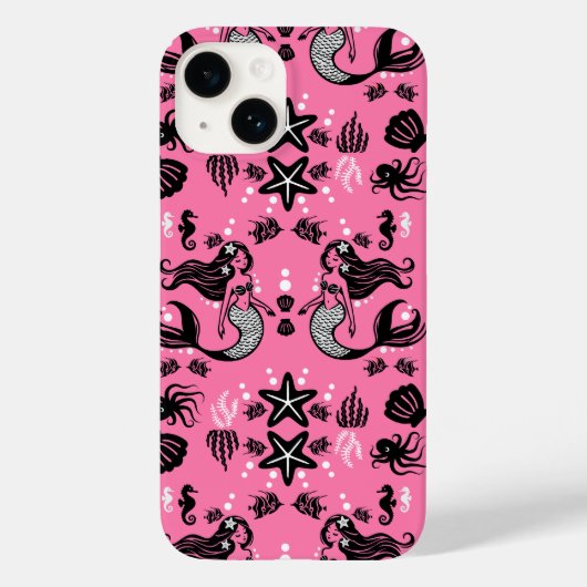 キッズ 人魚姫 ピンク Case-Mate iPhoneケース (裏面)