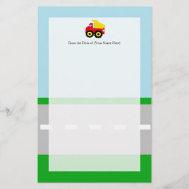 キッズ·建築·ダンプトラック 便箋