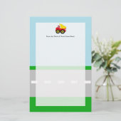 キッズ·建築·ダンプトラック 便箋 (スタンド正面)