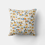 キッズ・建築・ダンプ・トラックパーソナライズされた車 クッション (裏面)