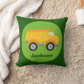 キッズ·建築·ビークル·ダンプ·トラック·カスタム·ボーイズ クッション (ブランケット)