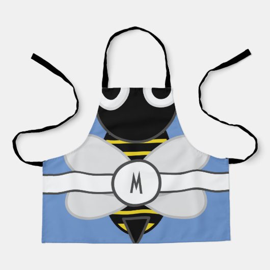 キッズ・(昆虫)マルハナバチ・エプロン エプロン (正面)