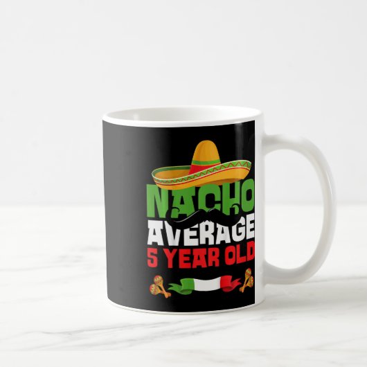キッズ 5歳 メキシコ フィエスタ 5歳 誕生日パーティー コーヒーマグカップ (右)