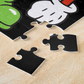 キッズABCアルファベットアップルブラックパズル ジグソーパズル (側面)