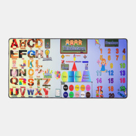キッズABC数字形色マット楽しい教育 デスクマット