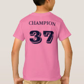 キッズAugustaレトロストライプ袖VネックTシャツ Tシャツ (裏面)