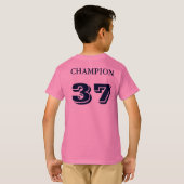 キッズAugustaレトロストライプ袖VネックTシャツ Tシャツ (裏面フル)