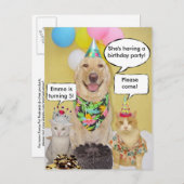 キッズBDポストカード招待状 インビテーションポストカード (正面/裏面)