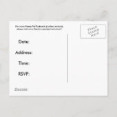 キッズBDポストカード招待状 インビテーションポストカード (裏面)