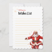 キッズDIYウィッシュ空白のリストのアクティビテパーソナライズされたィ 招待状 (正面)