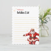 キッズDIYウィッシュ空白のリストのアクティビテパーソナライズされたィ 招待状 (スタンド正面)