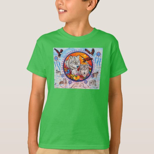 キッズHanes ComfortBlend®スウェットシャツ Tシャツ (正面)