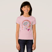 キッズHD認識度ガールズアメリカンアパレル Tシャツ (正面フル)