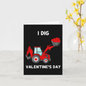 キッズIディグヴァレンティーンデイハートトラクターおもしろいToddl カード (黄色い花)