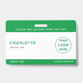 キッズIDラニヤードテンプレート音楽ツアー学校旅行 バッジ