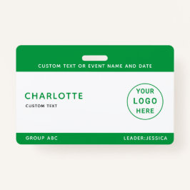 キッズIDラニヤードテンプレート音楽ツアー学校旅行 バッジ