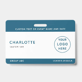 キッズIDラニヤードテンプレート音楽ツアー学校旅行 バッジ