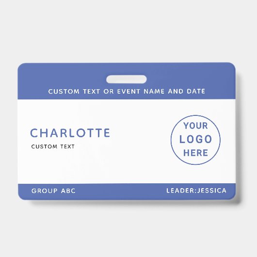 キッズIDラニヤードテンプレート音楽ツアー学校旅行 バッジ (正面)