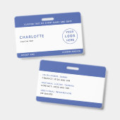 キッズIDラニヤードテンプレート音楽ツアー学校旅行 バッジ (正面＆裏面)