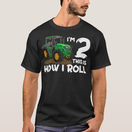 キッズIm 2これは私がトラク転がタ2歳の方法である Tシャツ (正面)