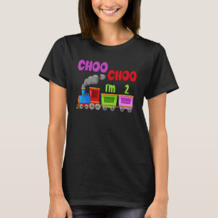 キッズI'm 2 Train Choo Choo 2nd BirthdayパーティーBda Tシャツ