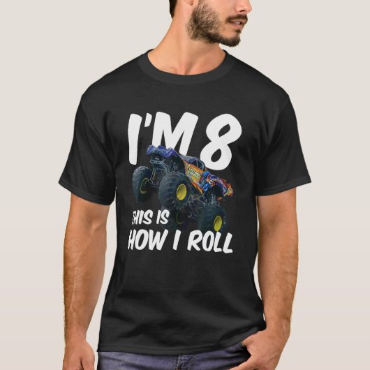 キッズI's 8 I's 8 How I 転が Monster Truck 8th Bi Tシャツ (正面)