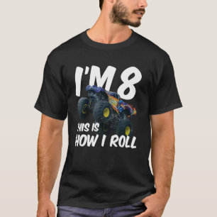 キッズI's 8 I's 8 How I 転が Monster  Truck 8th Bi Tシャツ