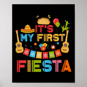 キッズIts私の最初のフェスタ誕生日メキシコCinco De ポスター
