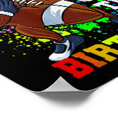 キッズits私の5誕生日5歳ダビングフットバ ポスター (角)