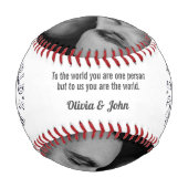 キッズMVPからの父の日/誕生日MVP写真野球 野球ボール (裏面)