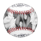 キッズMVPからの父の日/誕生日MVP写真野球 野球ボール (正面)