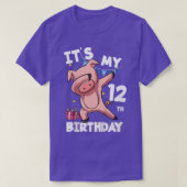 キッズMy12誕生日12歳の豚誕生日 Tシャツ (デザイン正面)