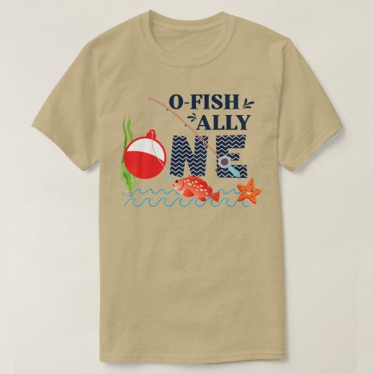 キッズOFishAly最初の誕生日パーティーの衣装 Tシャツ (デザイン正面)