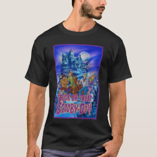 キッズScobyDooトリックまたは治療ミステリー集団ポスター Tシャツ