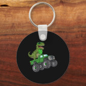 キッズSt patricks dayTレックスモンスタートラックに乗って～する キーホルダー (正面)