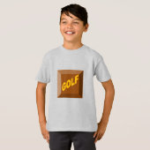 キッズTシャツアッシュショコラゴルフ Tシャツ (正面フル)