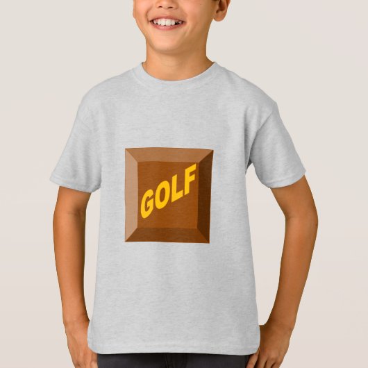 キッズTシャツアッシュショコラゴルフ Tシャツ (正面)