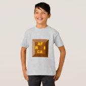 キッズTシャツアッシュデザインショコラAF R I CA Tシャツ (正面フル)