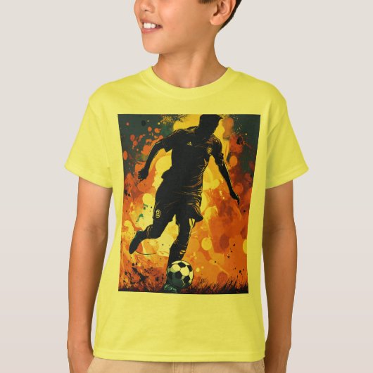 キッズtシャツサッカースタイル tシャツ (正面)
