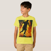 キッズtシャツサッカースタイル tシャツ (正面フル)