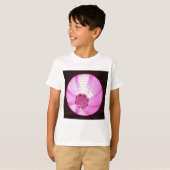 キッズTシャツデザイン：魅力的なピンクの夢 Tシャツ (正面フル)