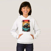 キッズTシャツフード付きスウェットシャツ (正面フル)