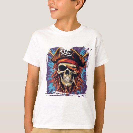 キッズTシャツ海賊 Tシャツ (正面)
