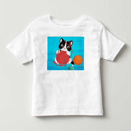 キッズtシャツ(キットン付遊き)とヤーン トドラーTシャツ (正面)